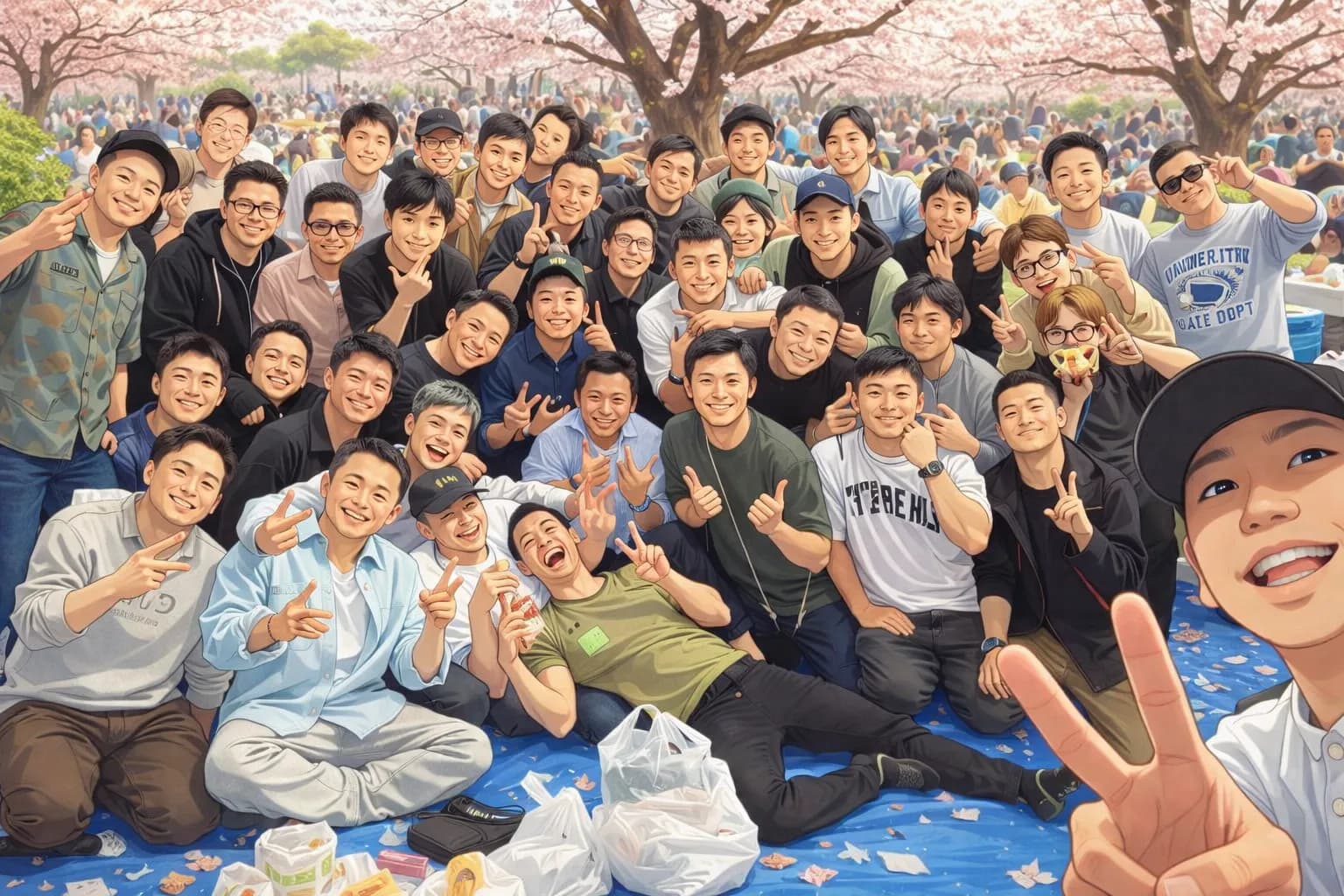 #18 桜色の空の下で