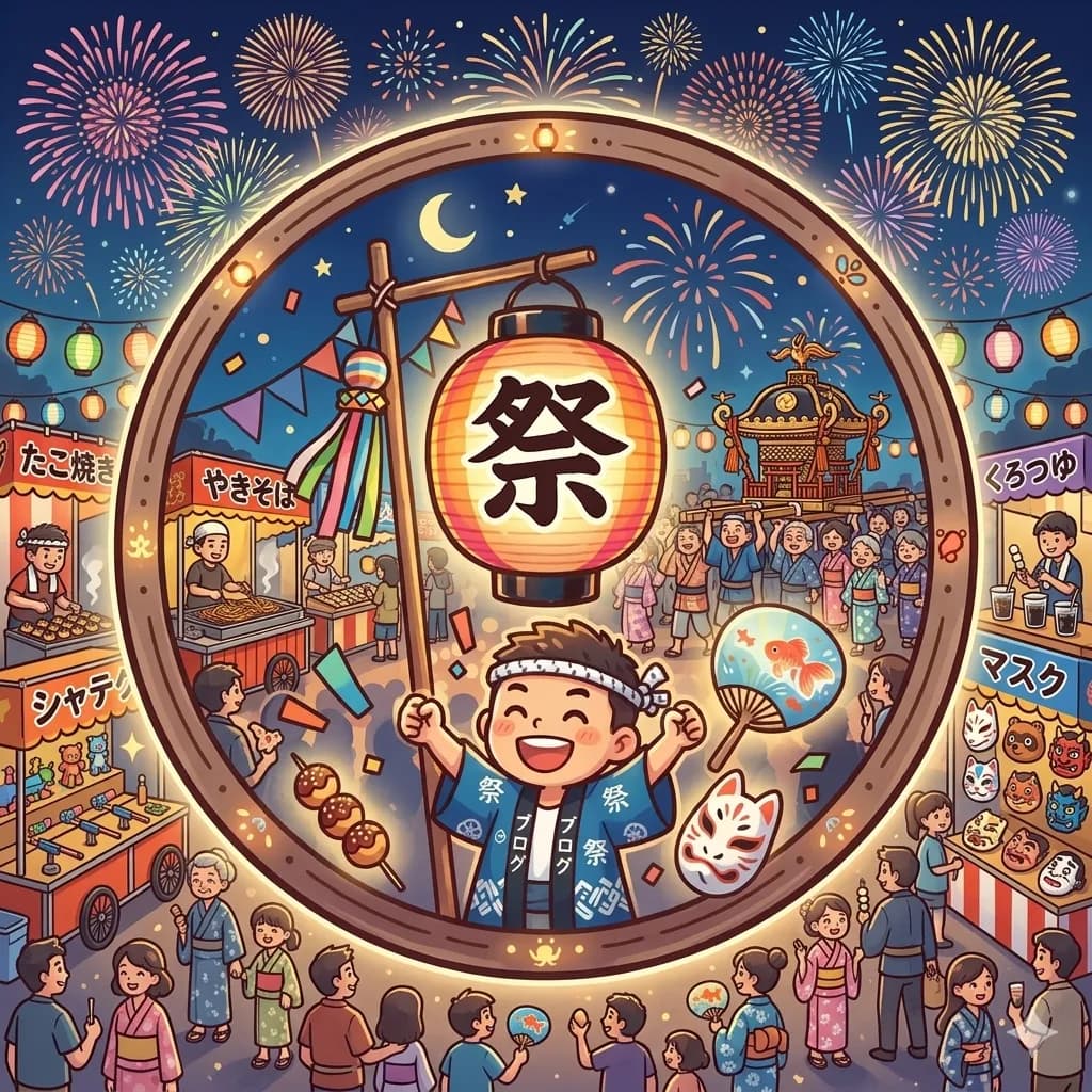 今日はせっかくの夏祭り